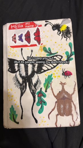 Do i creep you out? #creepy #audio #sketchbook #drawings #sketches | Sketchbook