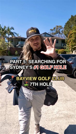 Searching for the #1 Golf Hole In Sydney - Part 5 Golf Course: Bayview Golf Club Hole: 7 Distance: 349m Par: 4 One of the most serious elevation change and dogleg holes in golf at @bayviewgolfclub . Go for the full send over the trees or take the layup shot which is still demanding! This hole Will get your blood pumping! ⛳️ Thank You Bayview Golf Club & Thank you Senders #golf #golfswing #golfaustralia