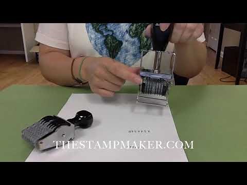 How to Use a Band Stamp: Adjustable Alpha Numeric Bands