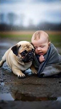 pug rescue, animated rescue stories, AI generated films, animal hero shorts #shortanimation #viral