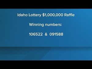 Idaho Lottery announces 2023's $1,000,000 Raffle winning numbers