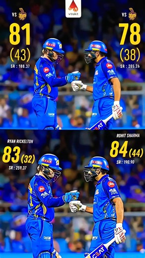 Rohit Sharma x Ryan Rickelton 🤯💙 | Rohit Sharma 84 Rickelton 83 | MI vs LSG Highlights #ipl2026