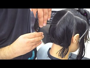 SUPER SHORT HAIRCUT - STACKED BOB WITH UNDERCUT
