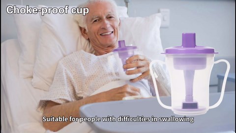 Dysphagia Regulating Drinking Cup for Swallowing and Disorders People,Dispenses 5cc or 10cc of Liquid Each Time,No Thickener is Used.Helps to Prevent Choking