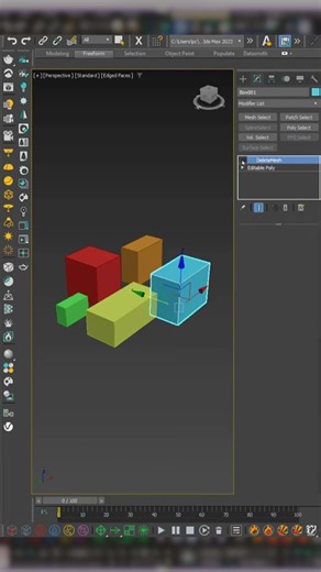 طريقة أذكى من Hide… جرّب Delete Mesh Modifier! 🔥