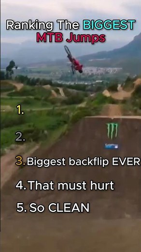 Ranking The BIGGEST MTB Jumps #mtb