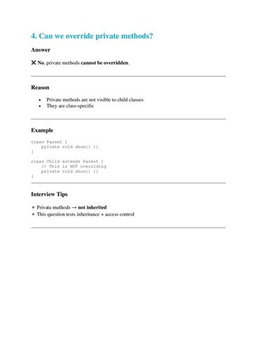 Java Interview Q&A for freshers: Day7 #freshers #interview #interviewpreparation #learning