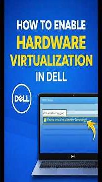 How to Enable Hardware Virtualization in Dell | #HardwareVirtualization #EnableVirtualization