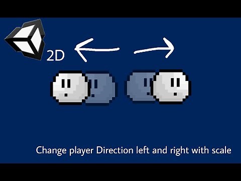 Unity 2D - How to change Player direction with scale (left-right)