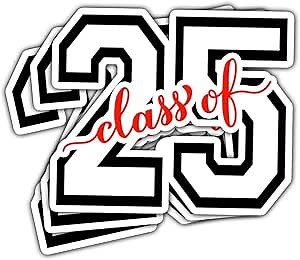 3 Pcs Class of 2025 Senior Stickers – Graduation Vinyl Decals for Laptops, Water Bottles, Notebooks, DIY – Cute & Bold Designs for Students, Proud Squad Class of 2025 Gifts (C25, 3 inch)