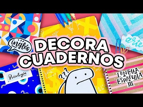 How to make easy and pretty notebook covers? 5 ideas for covering notebooks! ✄ Barbs Arenas Art!