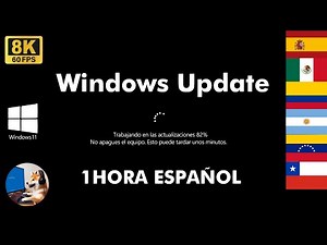Windows Update 11 Español 1 HORA LOOP HD 8K 4K UHD pantalla actualización 🖥️ falsa 2026 #windows11