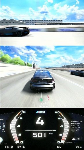 10,000 HP M3 vs Bugatti Divo #assettocorsa