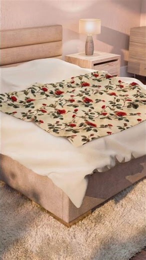 Victorian Roses Blanket –Vintage Floral, Romantic Cottagecore Bedding, Gothic Rose, Floral Decor
