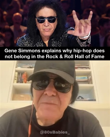 80s Babies on Instagram: "Gene Simmons breaks down why he feels hip-hop artists should not be inducted into the Rock and Roll Hall of Fame. Gene, co-founder of the iconic rock group Kiss, shares his thoughts on why hip-hop and other music genres don’t belong in the Rock and Roll Hall of Fame. Source: @legendsnleaders LIKE, SHARE & SAVE this memorable post: . . . . . Tags: #80sbabies #foryourpage #genesimmons #fyp #rocknroll"