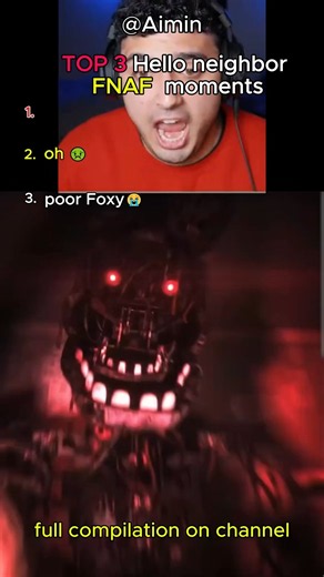 TOP 3 Aimin best fnaf moment #helloneighbor