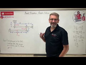 Mechanics of Materials: Lesson 18 - Axial Elongation Example Problem, Displacement