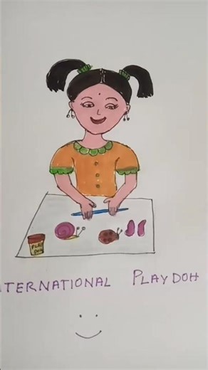 international playdoh day #drawing4kids #art #drawing #sketch