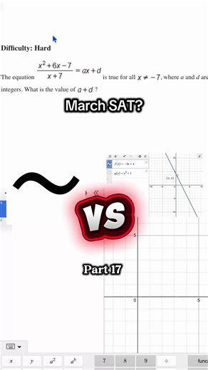 Follow for daily SAT hacks that actually work. Comment “March” for my free Desmos guide that has everything you need to get a 1500 on the SAT, including multiple hours of content, practice tests, and more! #sat #marchsat #desmos