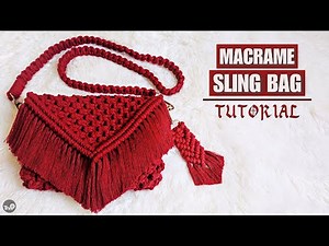 Macrame Sling Bag Tutorial | Cara Mudah Membuat Tas Macrame