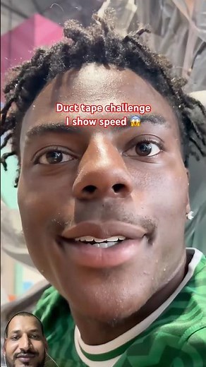 I show speed duck tape challenge 😱 #ishowspeed #shortsfeed #challenge #ishowspeedshorts #shorts
