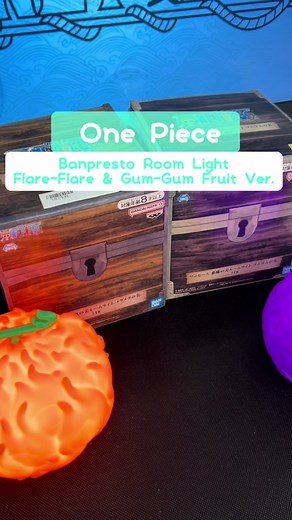 Light up your pirate adventures with these new ONE PIECE devil fruit lamps by Banpresto, available in either Gum-Gum or Flare-Flare fruit shapes! #onepiece #luffy #ace #devilfruit #fyp #fypシ #foryou #aitaikuji