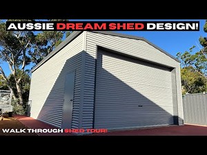 AUSSIE DREAM SHED DESIGN! - WALK THROUGH SHED TOUR - 4K
