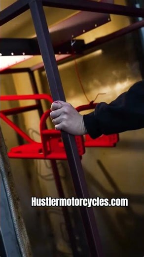 How we powder coat frames #bike #powdercoat #custombuild #frame #motorcycle #shorts