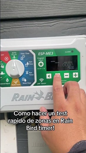 Rain bird timer test! #irrigacion #irrigation #irrigationtech #rainbird #sprinkler