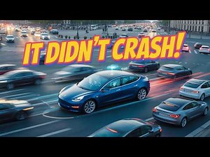 Tesla's FSD Survives the Craziest Roundabout Ever
