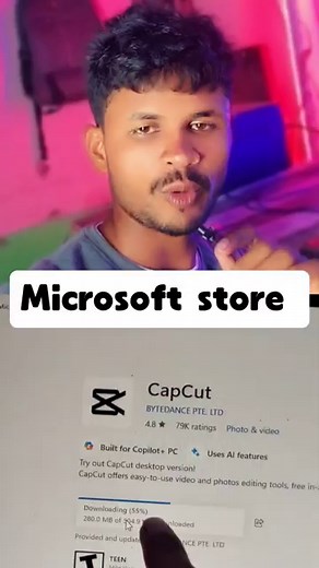 How to install Capcut in pc || How to download Capcut video editor in laptop #videoediting #shorts