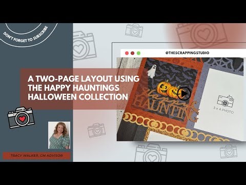 DIY Halloween Scrapbook Pages for 9 Photos | Creative Memories Happy Hauntings Tutorial