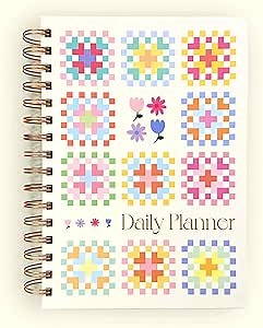 Daily Planner Organizer Notebook - To Do List 6-Month Undated Daily Planner with 180 Daily & 26 Weekly Pages - Aesthetic Checklist Notebook Planner for Passion, Goal & Work