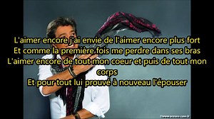 « L’aimer encore » chanson de Frédéric François ! Un sourire qui me fait du bien En passant Je laisse ce voyage et ma main Gentiment Un papillon rose accroché À ses cheveux blancs Elle finit la vaisselle En chantant L'aimer encore j'ai envie de l'aimer encore plus fort Et comme la première fois me perdre dans ses bras L'aimer encore de tout mon cœur et puis de tout mon corps Et pour tout lui prouvé à nouveau l'épouser Amoureux comme au premier jour de ses yeux J'ai pour elle pleins de mots d'amo