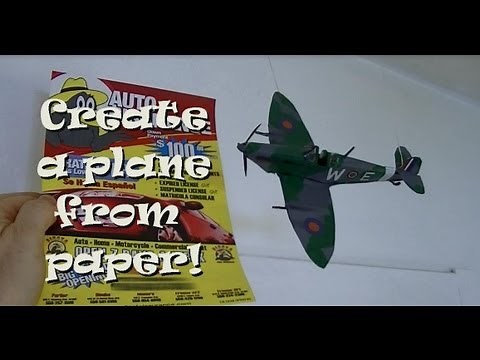 Building a realistic Looking Supermarine Spitfire out of paper - A different kind of Paper Airplane!