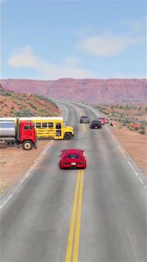 Realistic Highway Car Crashe #88-BeamNG Drive