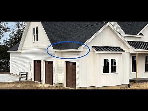 How to finish vinyl siding at the top of a wall