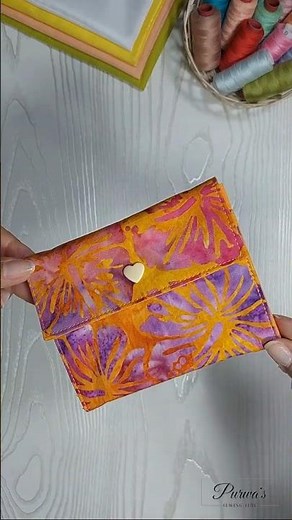 ✂️ DIY Mini Wallet | Easy Card Holder Wallet Sewing Tutorial for Beginners
