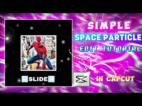 Space Particle Slide Photo Tutorial In Capcut.