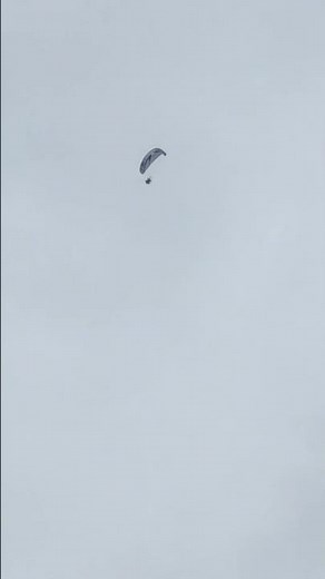 Glider Parachute Microlights Flying By