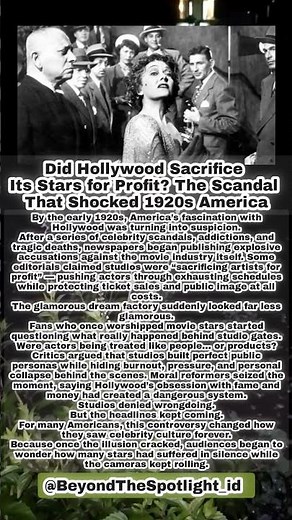 Did Hollywood Sacrifice Its Stars for Profit? The Scandal That Shocked 1920s America