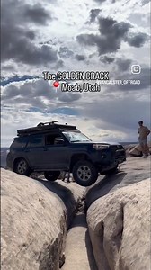 The Golden Crack in Moab without lockers in a 4runner! #moab #4runner #toyota #offroad