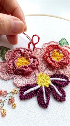 Dimensional Embroidery | Flower Blanket & Rococo Stitches SHORT