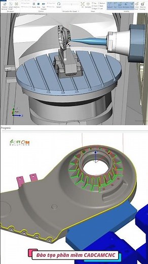 NCG CAM Mill 5 Axis Rest Finish Simulation #ncgcam #cncsoftware #cadcamcnc #cadcamsolution