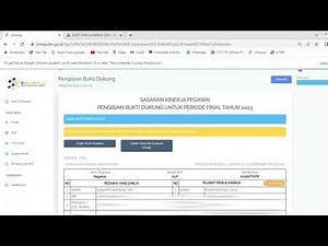 Tutorial Input Bukti Dukung Triwulan 4 dan Periode Final pada Aplikasi e Kinerja BKN