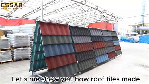 Have you ever wondered how stone coated metal roof tiles are manufactured? Here is the full production process inside our factory: ✔ Steel Coil Preparation – Alu-zinc coated steel for corrosion resistance ✔ Press Forming – Precise shaping for perfect tile profiles ✔ Base Coating – Strong adhesion layer for stone chips ✔ Stone Chips Spraying – Natural basalt granules for beauty & durability ✔ High-Temperature Baking – Ensures long-lasting color and weather resistance ✔ Final QC & Packing – Strict