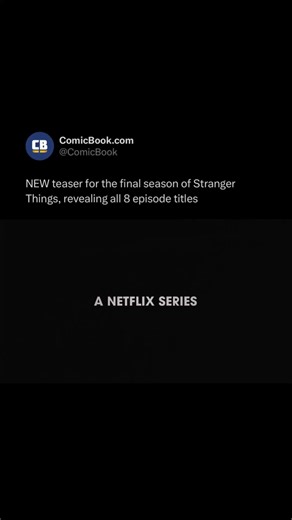 765K views · 9.4K reactions | WHO VANISHES IN EPISODE 2?!! What do you think these episode titles mean? #strangerthings | ComicBook.com | Facebook