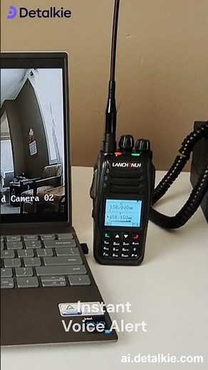 AI intrusion detection with instant voice alert