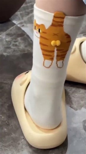 Cute Cat Butt Cartoon Socks ( # 2716 ) 1️⃣Product Link in Bio