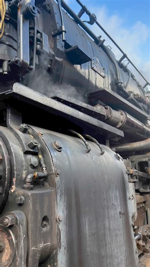 Walking near a steam locomotive and hearing the sound of steam #trains #railroad #steamlocomotive #reel #amazing #fyp #trending #railroad #train | Big Trains